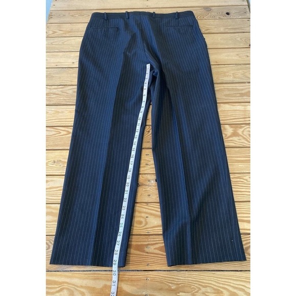 Michael Kors 2 Piece Pin Stripe Suit Size 44L Men’s Black - Picture 13 of 14